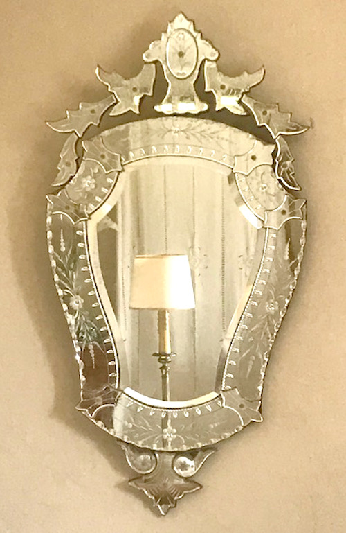 vintage french trumeau miror